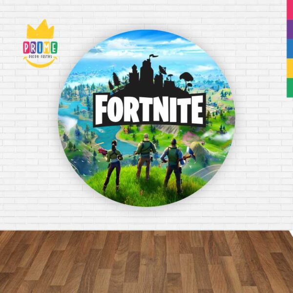 Painel Redondo 3D Fortnite Abre Fácil Tecido - Image 2