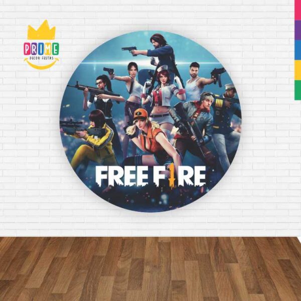 Painel Redondo 3D Free Fire Abre Fácil Tecido - Image 2