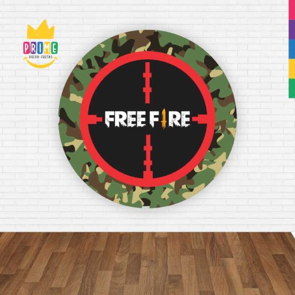 Painel Redondo 3D Free Fire Abre Fácil Tecido - Image 2