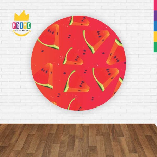 Painel Redondo 3D Frutas Abre Fácil Tecido - Image 2