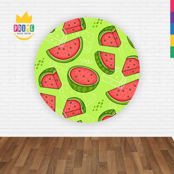 Painel Redondo 3D Frutas Abre Fácil Tecido - Image 2