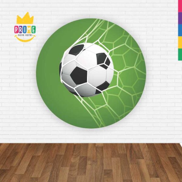 Painel Redondo 3D Futebol Abre Fácil Tecido - Image 2