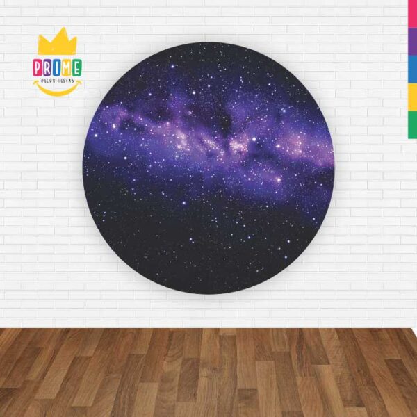 Painel Redondo 3D Galaxia Abre Fácil Tecido - Image 2