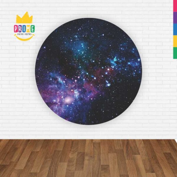Painel Redondo 3D Galaxia Abre Fácil Tecido - Image 2