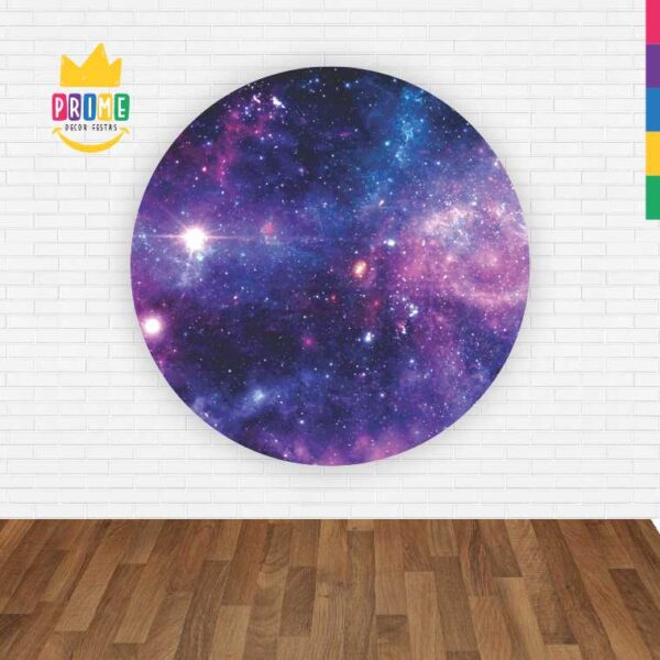 Painel Redondo 3D Galaxia Abre Fácil Tecido - Image 2