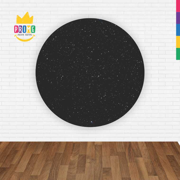 Painel Redondo 3D Galaxia Abre Fácil Tecido - Imagem 2
