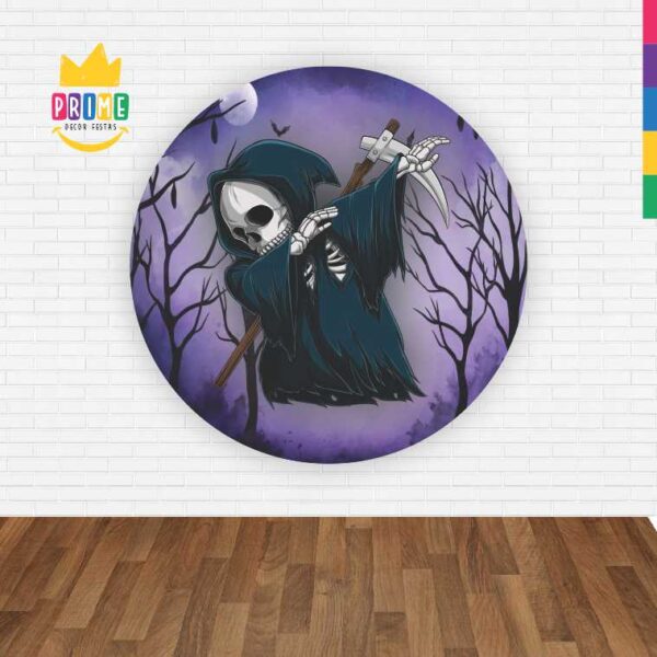 Painel Redondo 3D Halloween Abre Fácil Tecido - Image 2