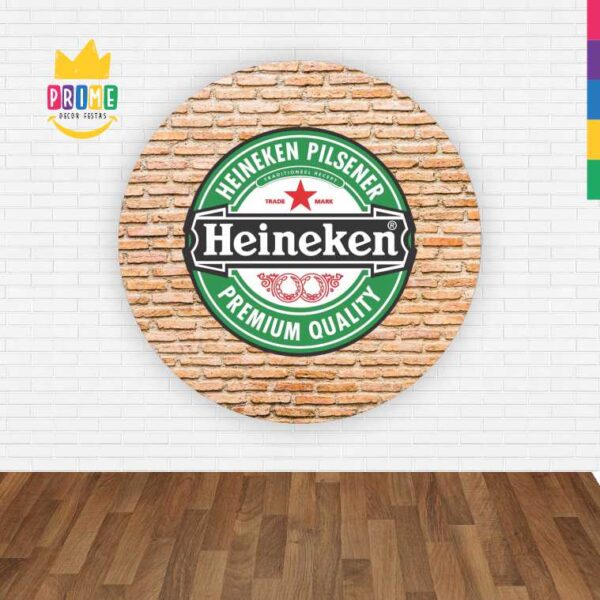 Painel Redondo 3D Heineken Abre Fácil Tecido - Image 2