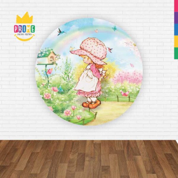 Painel Redondo 3D Jardim Abre Fácil Tecido - Image 2