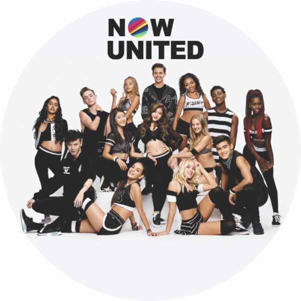 Painel Redondo 3D Now United Tecido Sublimado