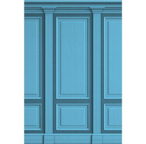 Painel de Festa Retangular 3D Boiserie Azul Casadinho 1,50m x 2,20m