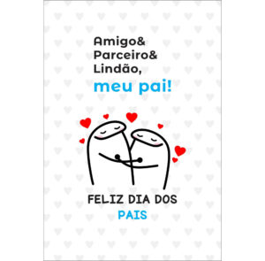 Painel de Festa Retangular 3D Dia dos Pais Flork Casadinho 1,50m x 2,20m