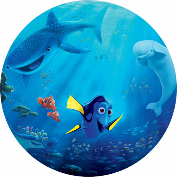 Painel Redondo 3D Procurando Nemo Tecido Sublimado