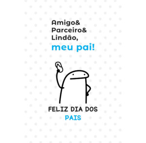 Painel de Festa Retangular 3D Dia dos Pais Flork Casadinho 1,50m x 2,20m