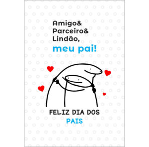 Painel de Festa Retangular 3D Dia dos Pais Flork Casadinho 1,50m x 2,20m
