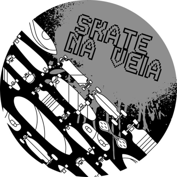 Painel Redondo 3D Skate Tecido Sublimado
