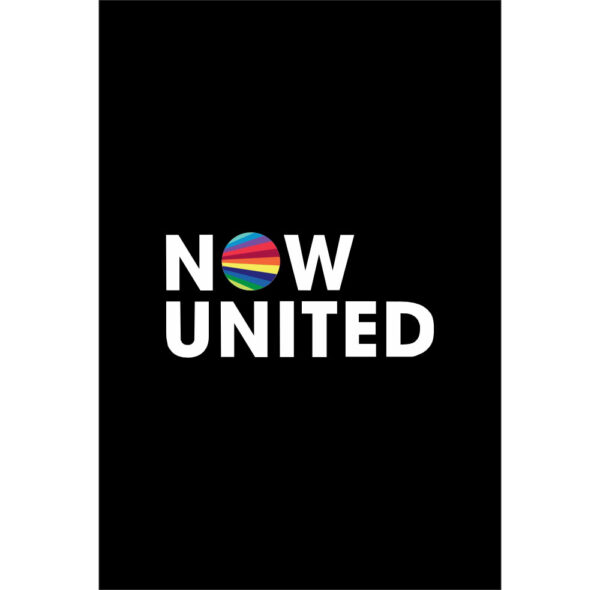 Painel de Festa Retangular 3D Now United Preto Casadinho 1,50m x 2,20m
