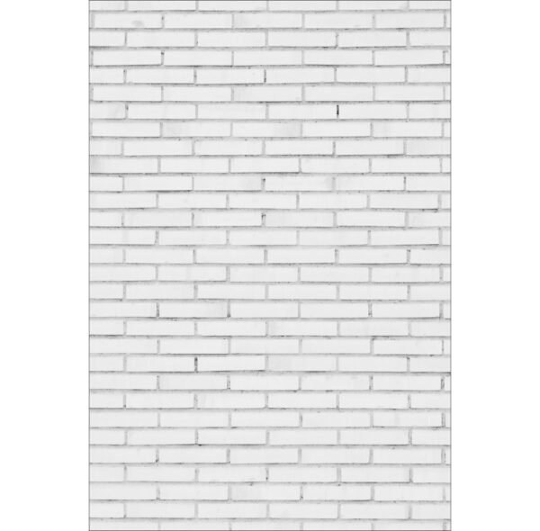 Painel de Festa Retangular 3D Tijolo Branco Casadinho 1,50m x 2,20m