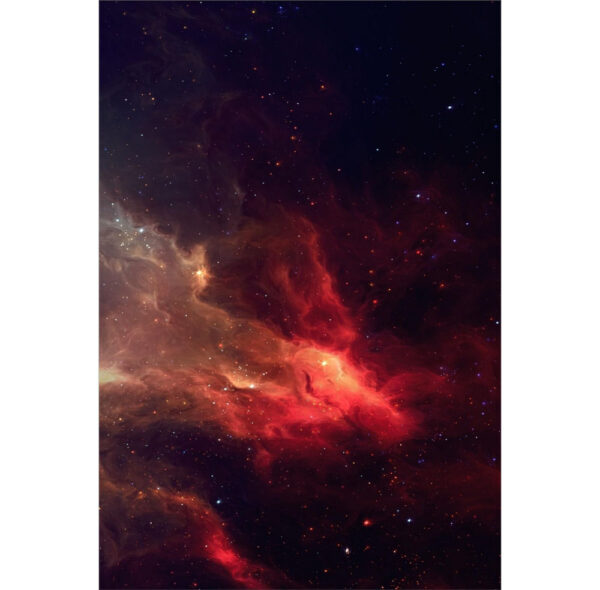 Painel de Festa Retangular 3D Galaxia Casadinho 1,50m x 2,20m
