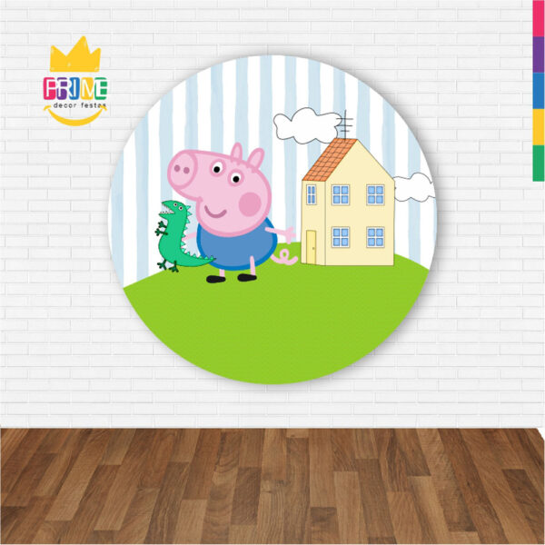 Painel Redondo 3D Peppa Pig  Abre Fácil Tecido - Image 2