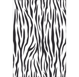 Painel de Festa Retangular 3D Animal Print Preto Casadinho 1,50m x 2,20m