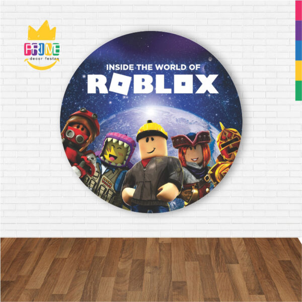 Painel Redondo 3D Roblox Abre Fácil Tecido - Image 2