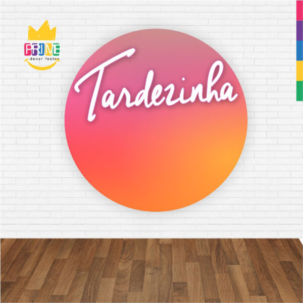 Painel Redondo 3D Tardezinha Abre Fácil Tecido - Image 2