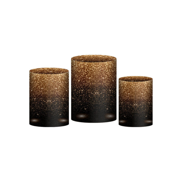 Trio Capa Cilindro De Repente 3d Em Tecido Com Elástico
