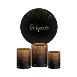 Trio Capa Cilindro + Painel Redondo 3D De Repente 1,50m Veste Fácil