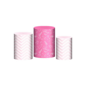 Trio Capa Cilindro Poderosa Chefinha 3d Em Tecido Com Elástico