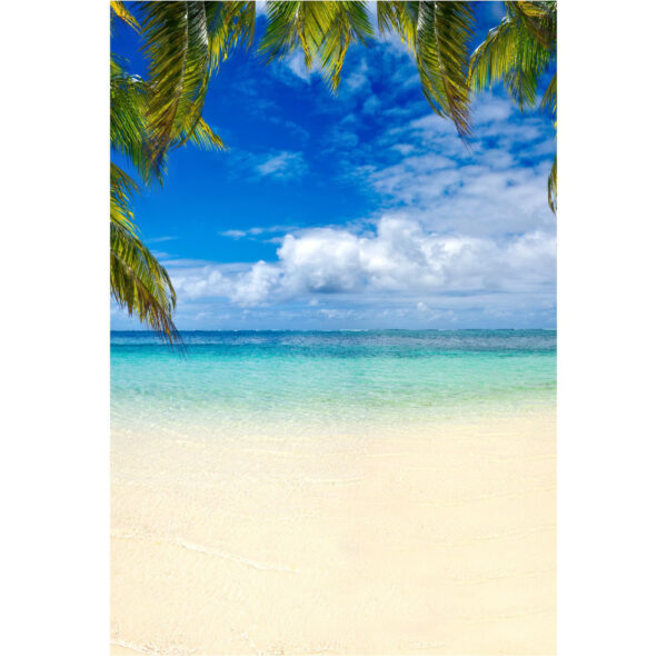 Painel de Festa Retangular 3D Praia Casadinho 1,50m x 2,20m
