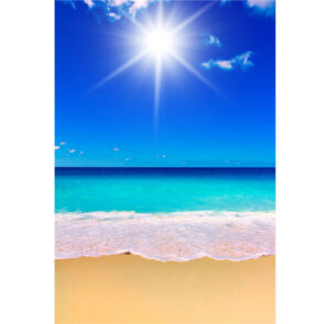 Painel de Festa Retangular 3D Praia Casadinho 1,50m x 2,20m