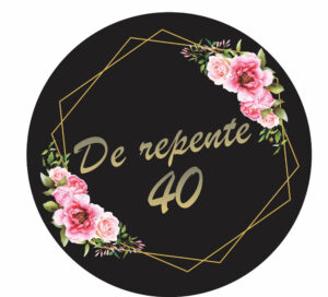 Painel Redondo 3D De Repente 40 Tecido Sublimado
