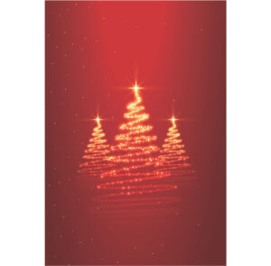 Painel de Festa Retangular 3D Natal Vermelho Casadinho 1,50m x 2,20