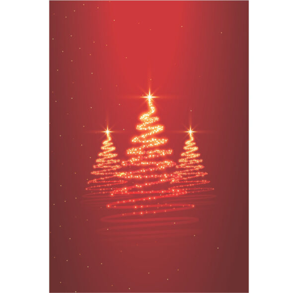 Painel de Festa Retangular 3D Natal Vermelho Casadinho 1,50m x 2,20