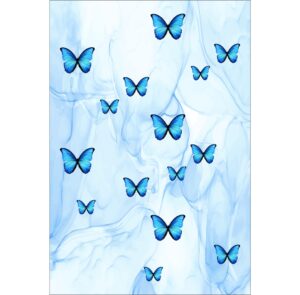 Painel de Festa Retangular 3D Borboleta Vertical Casadinho 1,50m x 2,20m