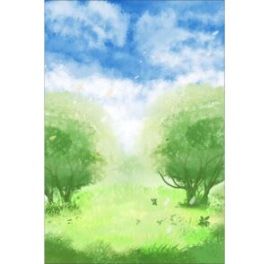 Painel de Festa Retangular 3D Bosque Vertical Casadinho 1,50m x 2,20m