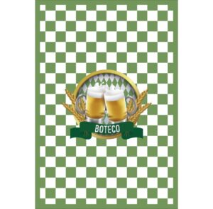 Painel de Festa Retangular 3D Boteco Casadinho 1,50m x 2,20m