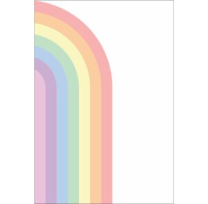 Painel de Festa Retangular 3D Arco Iris Casadinho 1,50m x 2,20m
