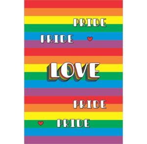 Painel de Festa Retangular 3D Lgbt Casadinho 1,50m x 2,20m
