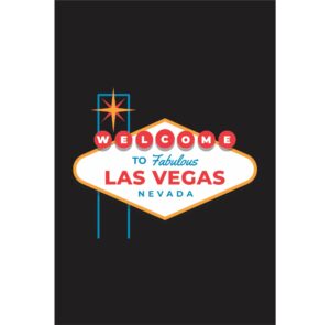Painel de Festa Retangular 3D Las Vegas Casadinho 1,50m x 2,20m