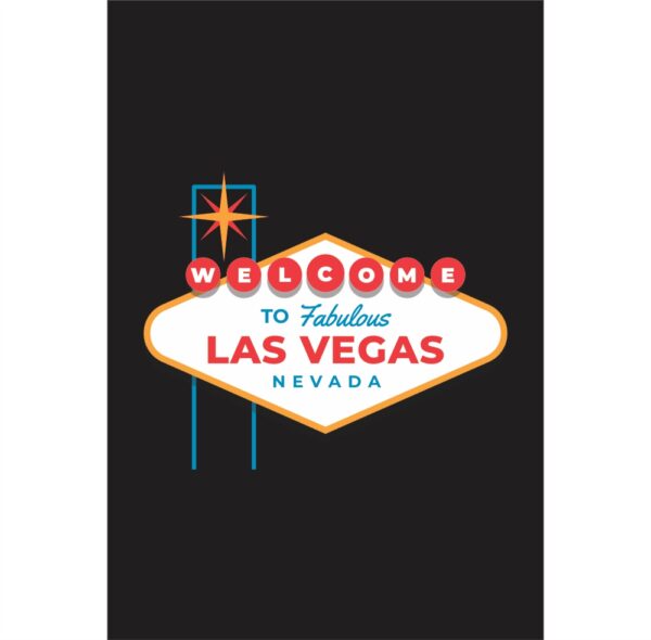 Painel de Festa Retangular 3D Las Vegas Casadinho 1,50m x 2,20m