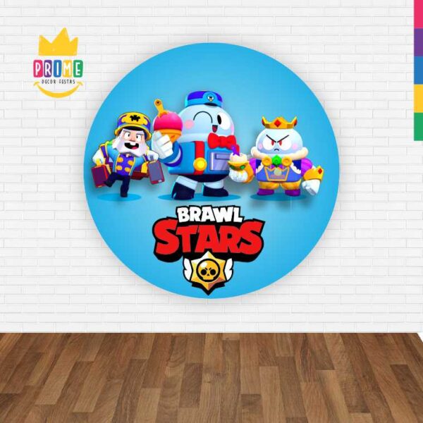 Painel Redondo 3D Brawl Stars Abre Fácil Tecido - Image 2