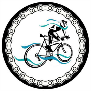 Painel Redondo 3D Bike Branco Tecido Sublimado