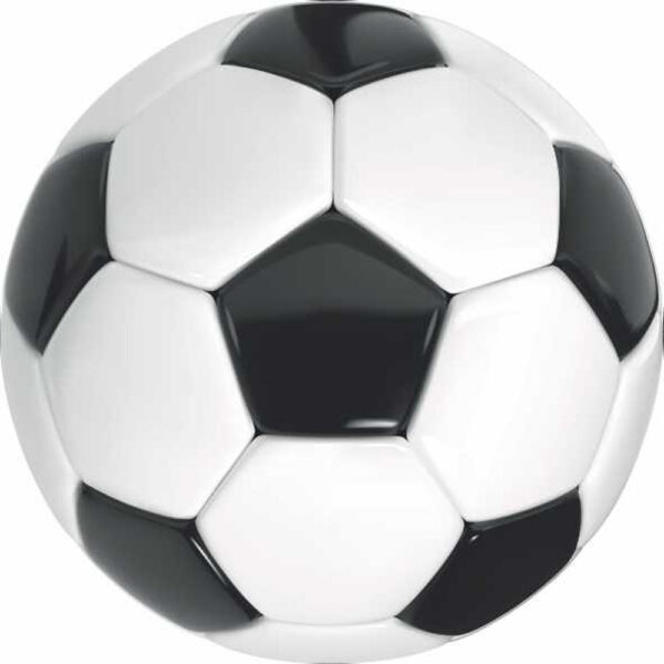 Painel Redondo 3D Bola Futebol Sublimado
