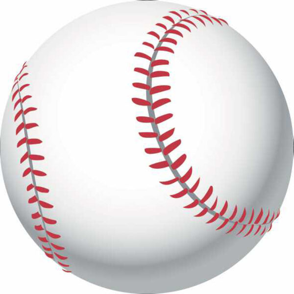Painel Redondo 3D Bola Beisebol Sublimado
