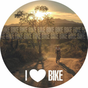Painel Redondo 3D Bike Tecido Sublimado