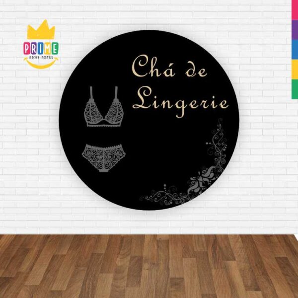 Painel Redondo 3D Chá De Lingerie Abre Fácil Tecido - Image 2