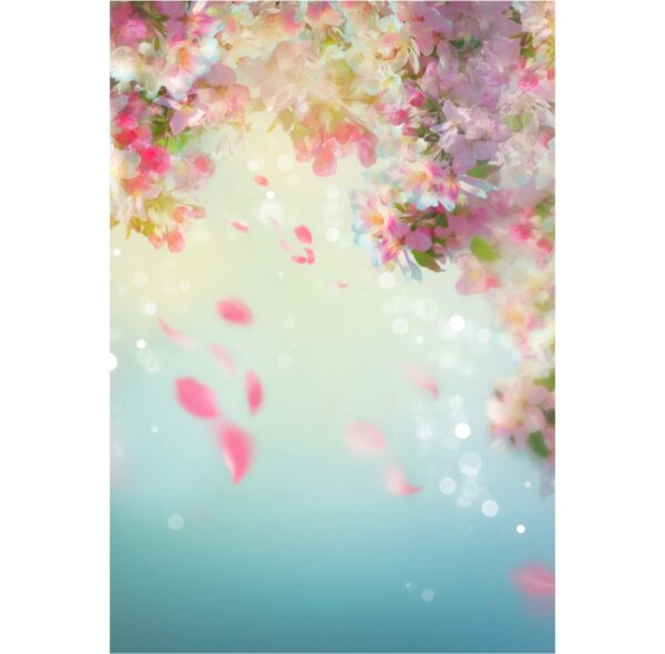Painel de Festa Retangular 3D Floral Casadinho 1,50m x 2,20m