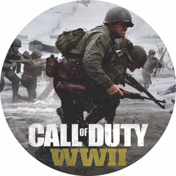 Painel Redondo 3D Call Of Duty Tecido Sublimado